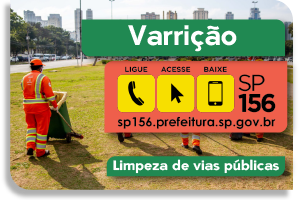 Funcionário aparece na lateral da imagem na praça campo de bagatelle, com uma lixeira e vassoura